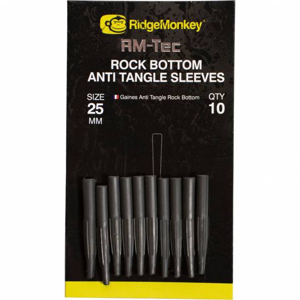 RidgeMonkey RM-Tec Rock Bottom Anti Tangle Sleeves 25mm
