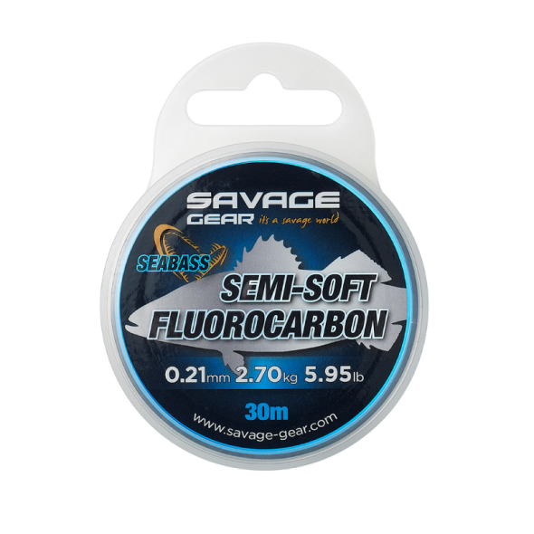 Savage Gear Semi-Soft Fluorocarbon (Seabass) 30m